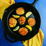 Crisp Corn Cakes with Goat Cheese and Tomatoes