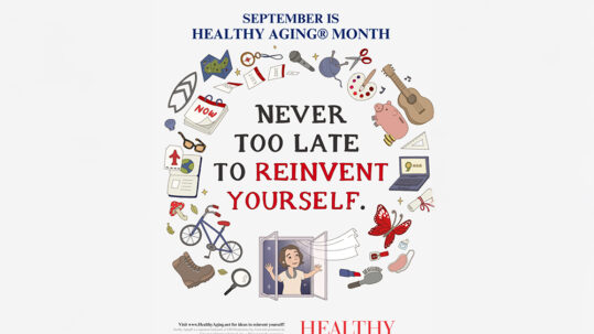 September is Healthy Aging Month poster