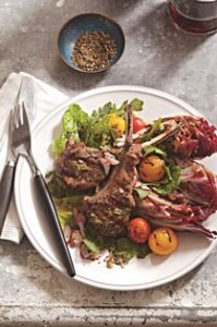 Warm Salad with Lamb Chops.Houghton Mifflin.emlrg
