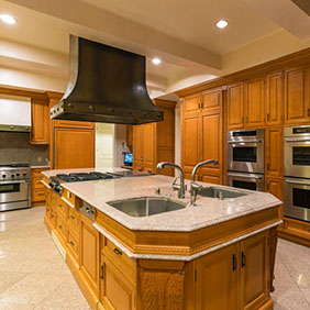 Kitchen in Danny Thomas home.