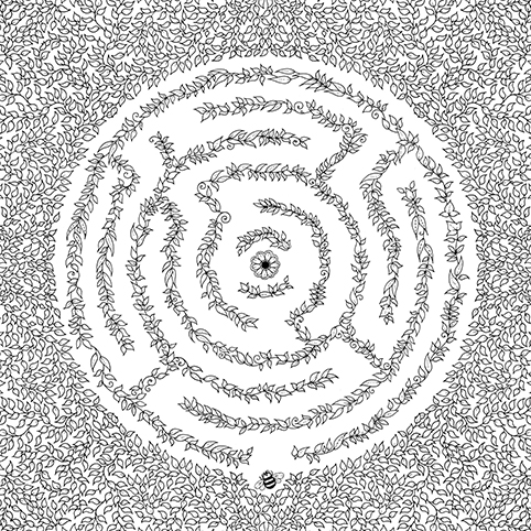 circle maze illustration