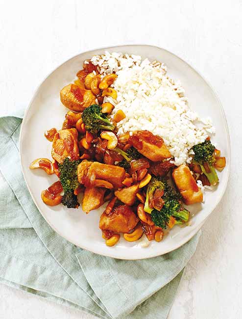 Cashew Chicken single-serving recipe
