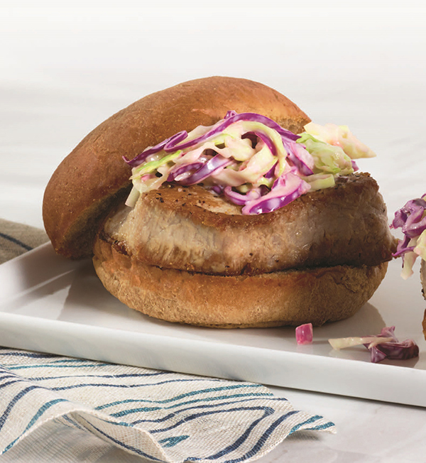 Ahi Burgers with Wasabi Ginger Slaw