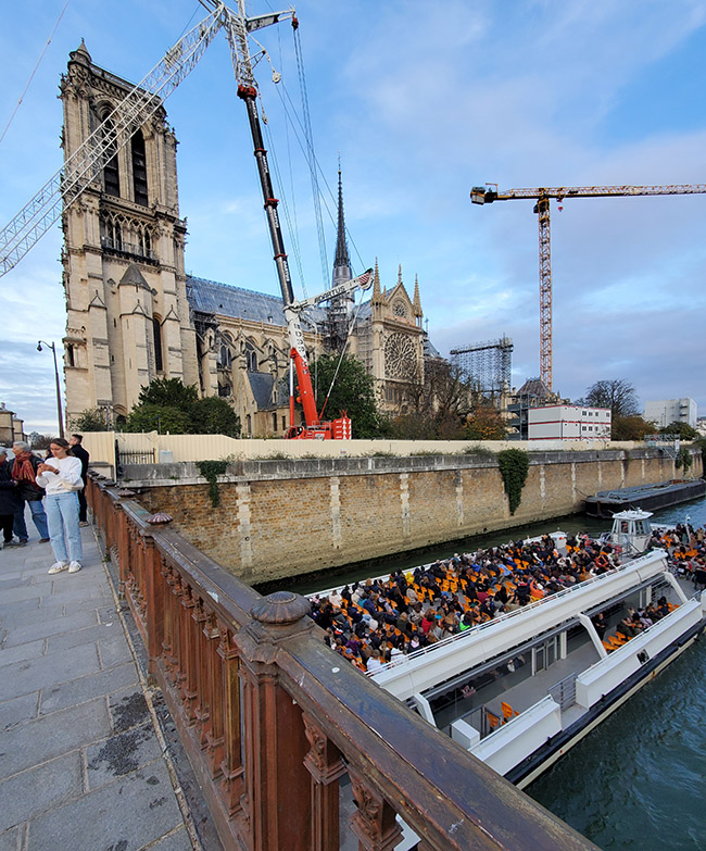 Notre Dame under construction