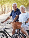 Active couple exploring one of the best retirement communities in the U.S.