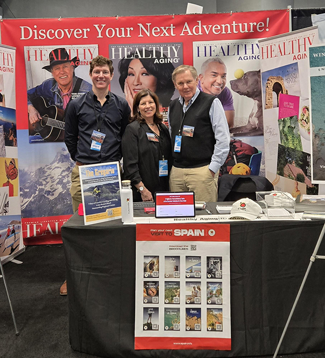 Healthy Aging® booth at the New York Travel & Adventure Show 2026 at the Javits Center