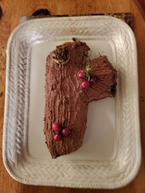 Bûche de Noël or Yule log