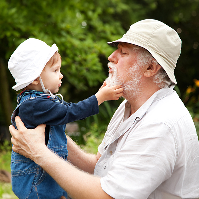 Grandparents spending time with grandchildren supporting brain health and cognitive function