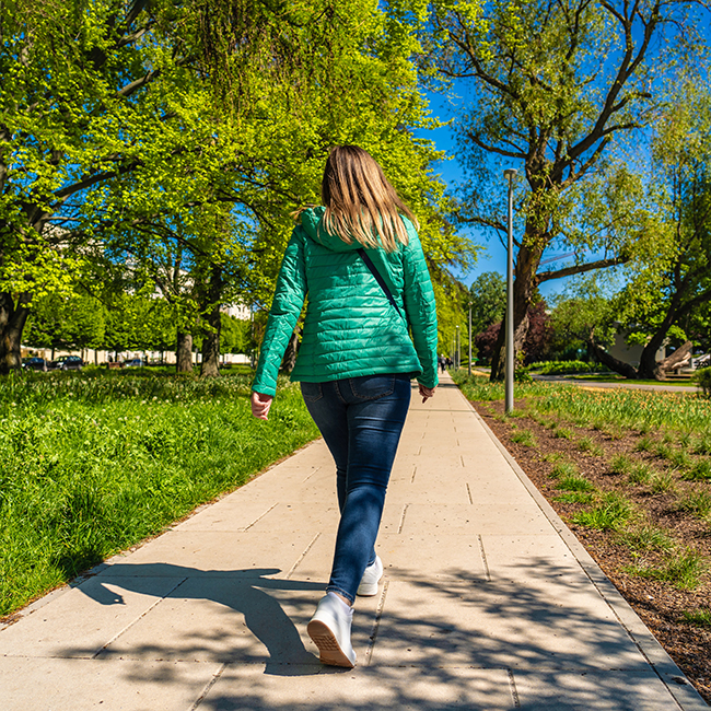 Spring forward. Restart your walking program