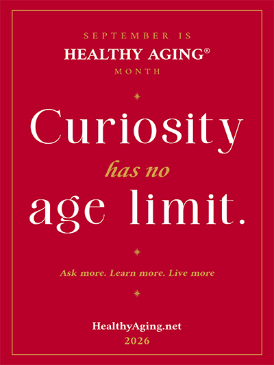Official September is Healthy Aging Month poster